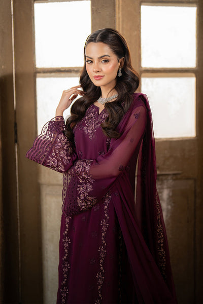 Azure | Ensembles Embroidered Formals | Merlot Grace -  Azure Ladies Clothes - Original Designer Dress - House of Maryam