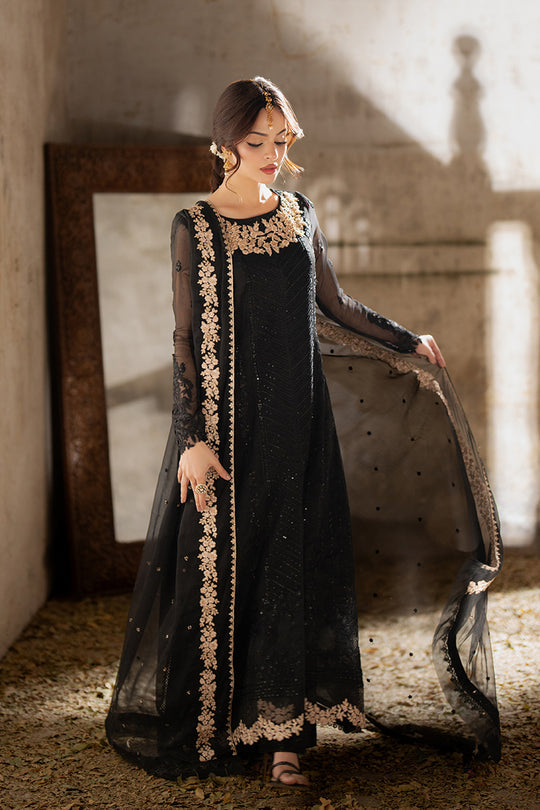 Azure | Ensembles Embroidered Formals | Midnight Veil -  Azure Ladies Clothes - Original Designer Dress - House of Maryam