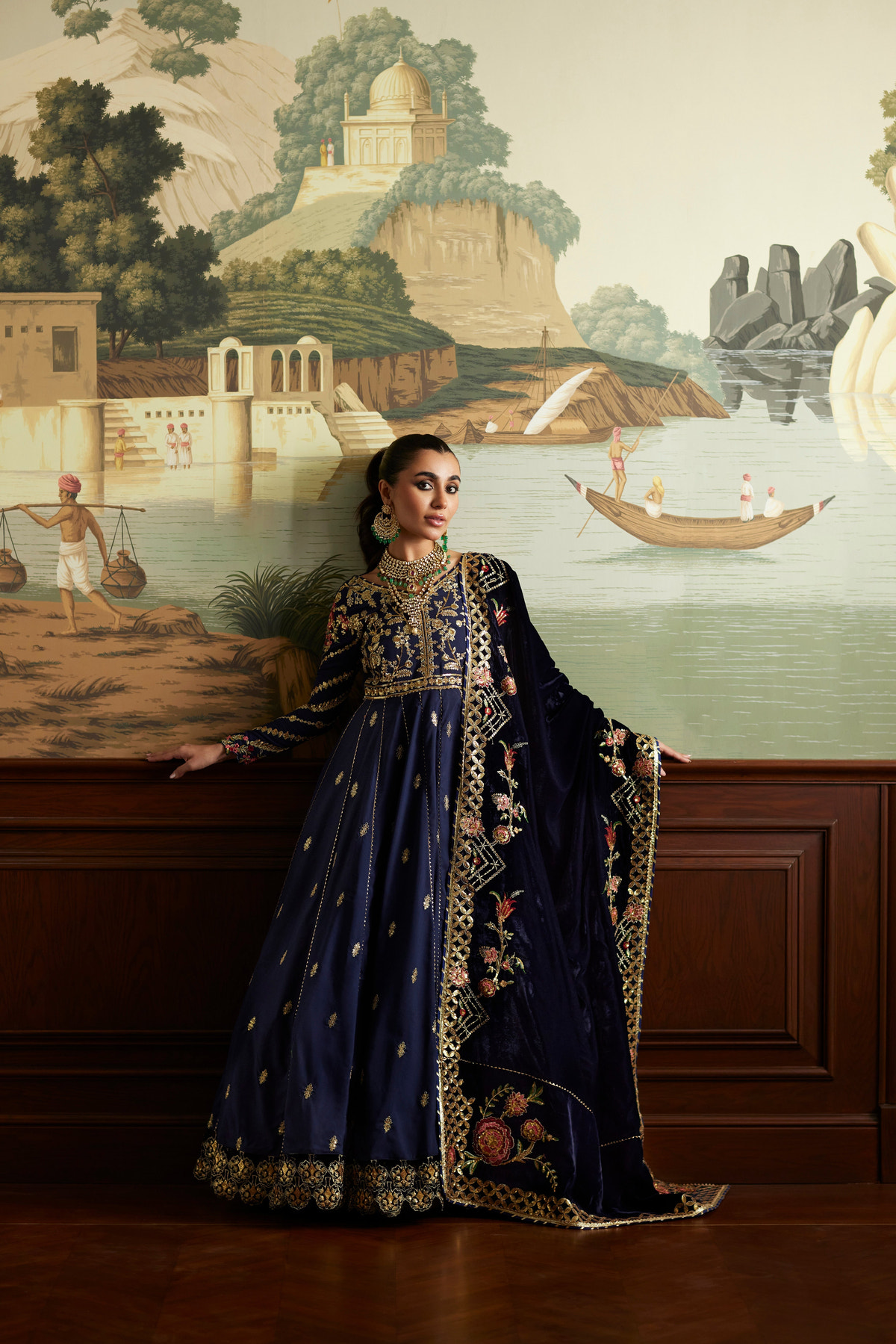 Mina Hassan | Velvet Luxe |  Raniya -  Mina Hassan Ladies Clothes - Original Designer Dress - House of Maryam