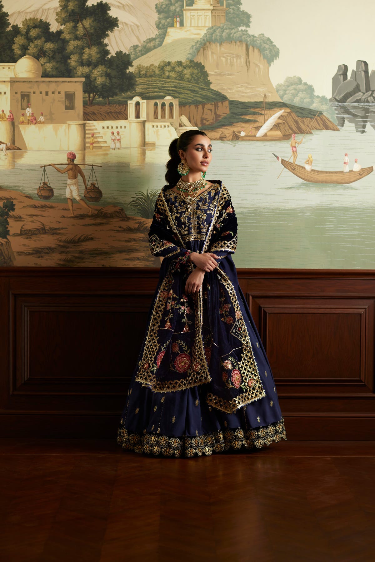 Mina Hassan | Velvet Luxe |  Raniya -  Mina Hassan Ladies Clothes - Original Designer Dress - House of Maryam