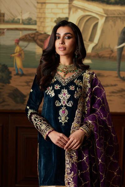 Mina Hassan | Velvet Luxe |  Amani -  Mina Hassan Ladies Clothes - Original Designer Dress - House of Maryam