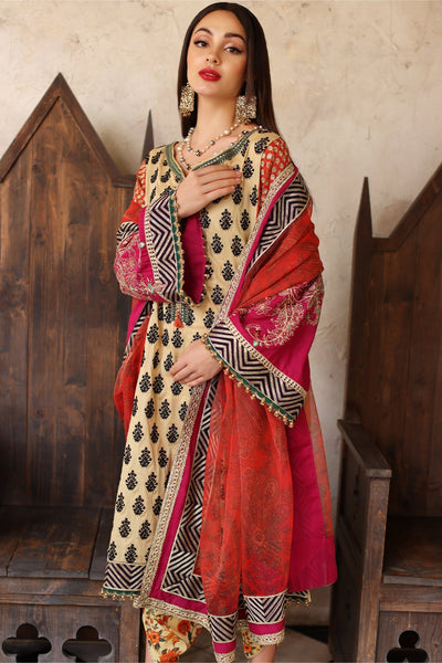 Mina Kashif | Festive Lawn | Amani -  Mina Kashif Luxury - Original Designer Dress - House of Maryam