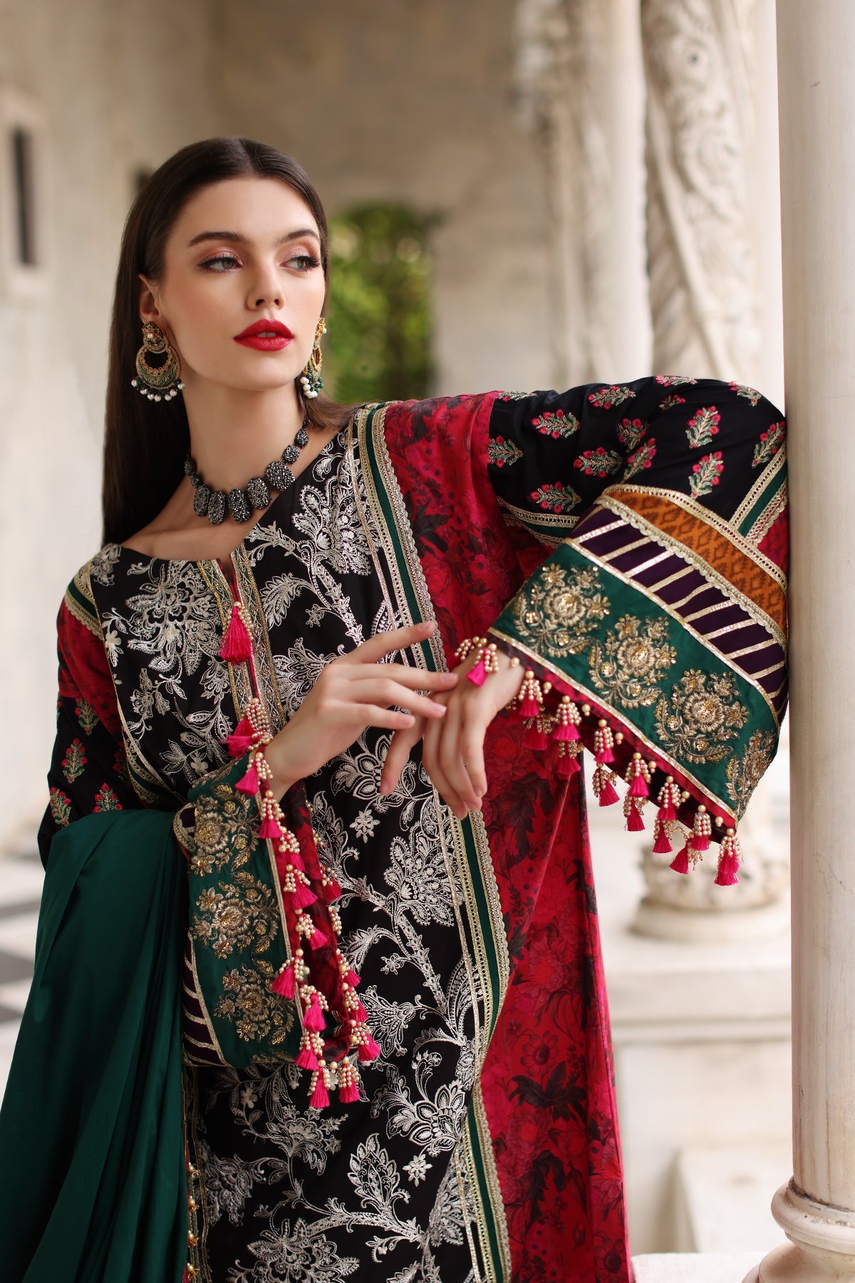 Mina Kashif | Festive Lawn | Karine -  Mina Kashif Luxury - Original Designer Dress - House of Maryam