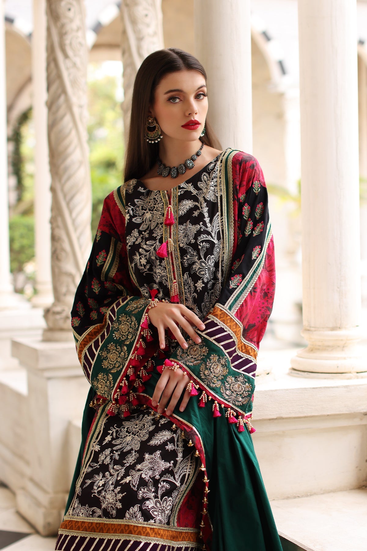 Mina Kashif | Festive Lawn | Karine -  Mina Kashif Luxury - Original Designer Dress - House of Maryam