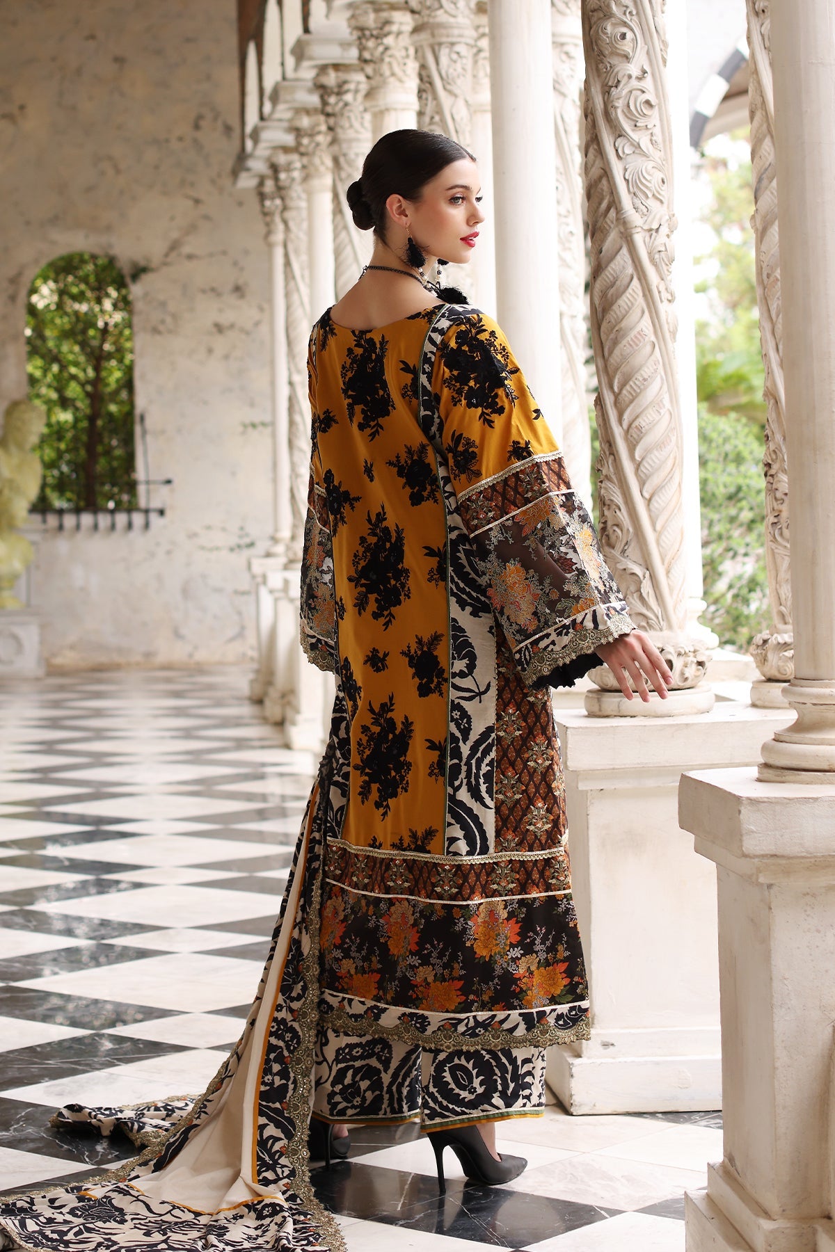 Mina Kashif | Festive Lawn | Leyla -  Mina Kashif Luxury - Original Designer Dress - House of Maryam