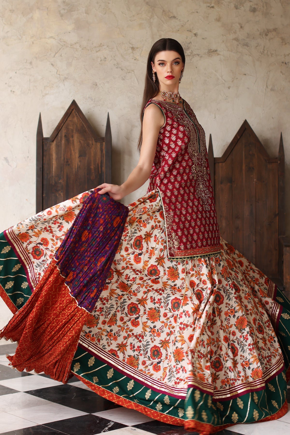 Mina Kashif | Festive Lawn | Janan -  Mina Kashif Luxury - Original Designer Dress - House of Maryam
