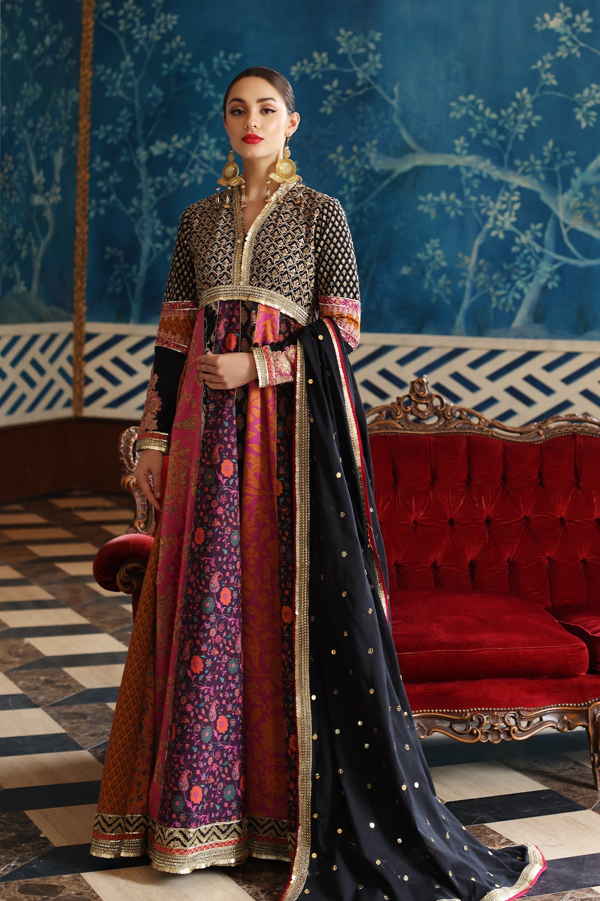 Mina Kashif | Festive Lawn | Misty -  Mina Kashif Luxury - Original Designer Dress - House of Maryam