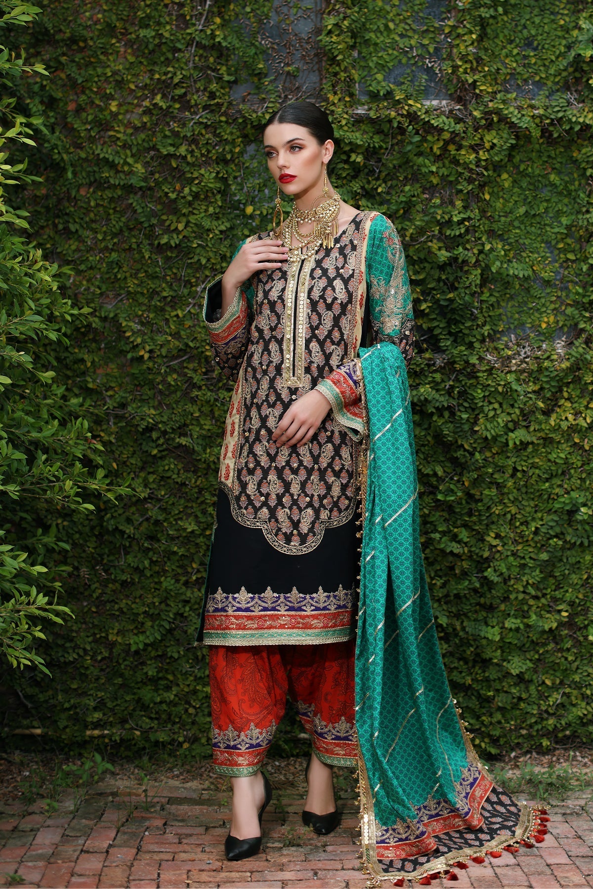 Mina Kashif | Festive Lawn | Zenel -  Mina Kashif Luxury - Original Designer Dress - House of Maryam