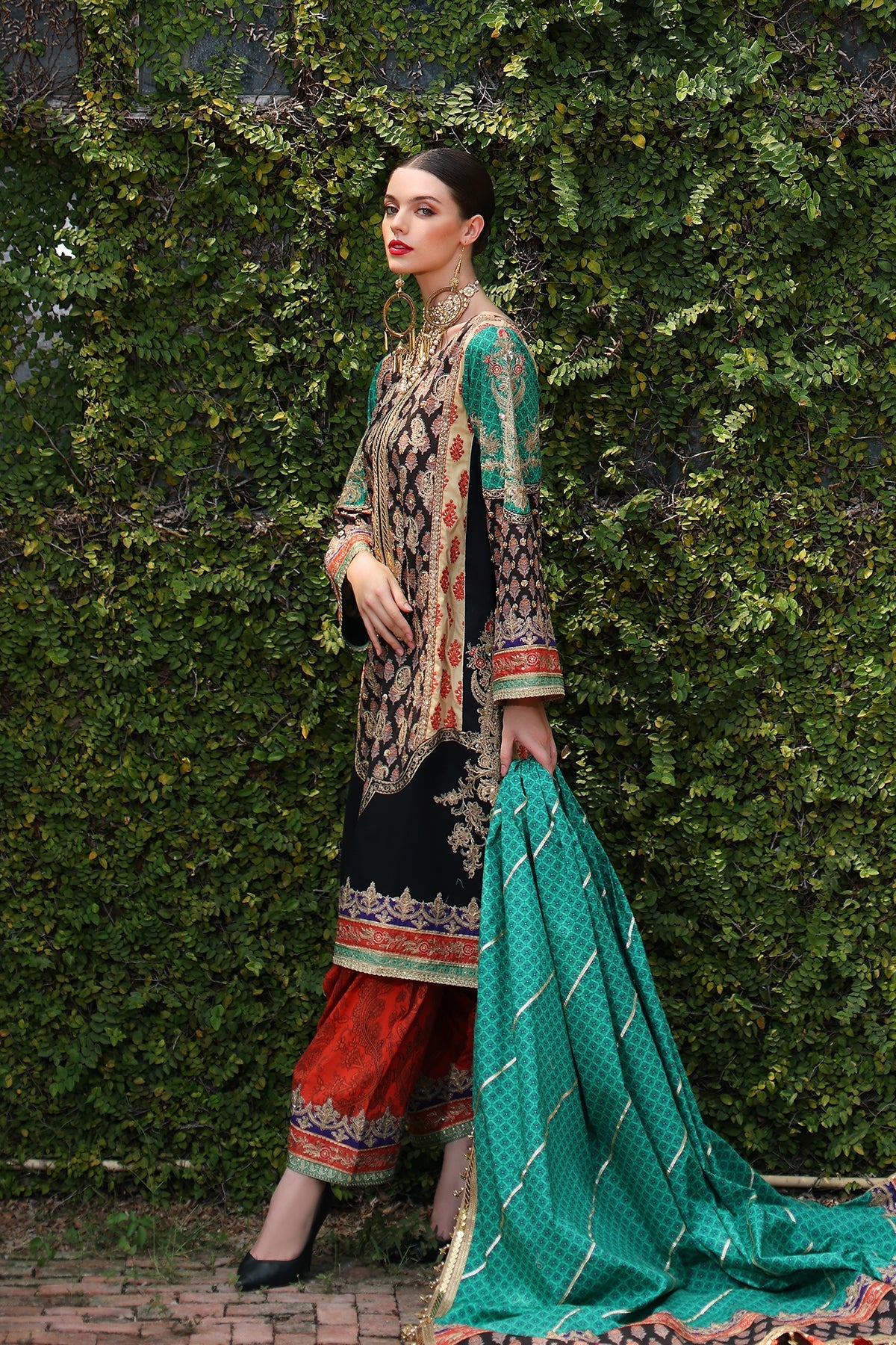 Mina Kashif | Festive Lawn | Zenel -  Mina Kashif Luxury - Original Designer Dress - House of Maryam