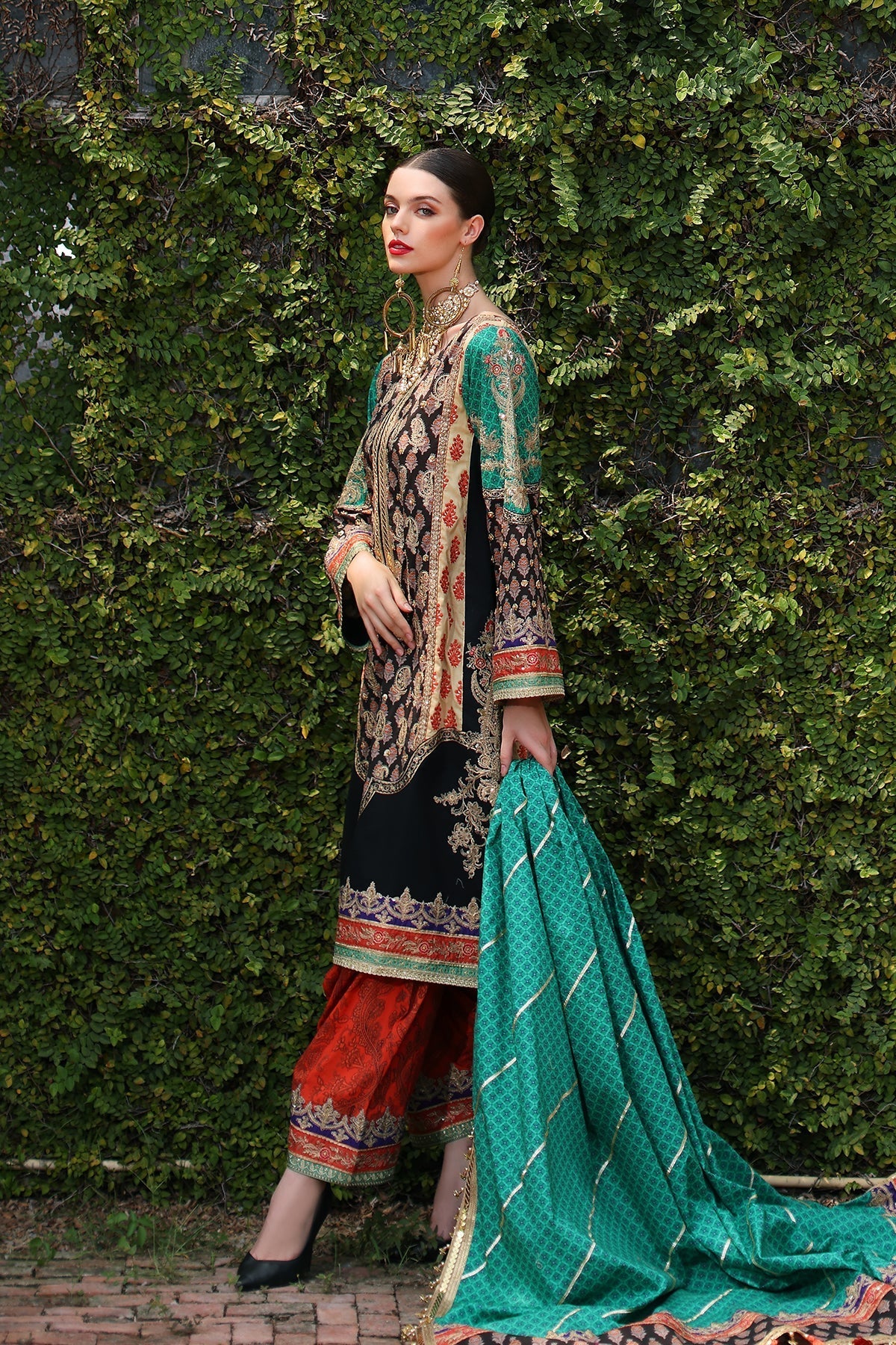 Mina Kashif | Festive Lawn | Zenel -  Mina Kashif Luxury - Original Designer Dress - House of Maryam