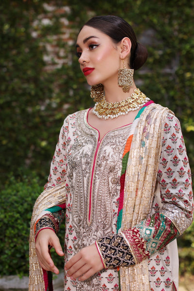 Mina Kashif | Festive Lawn | Parsa -  Mina Kashif Luxury - Original Designer Dress - House of Maryam