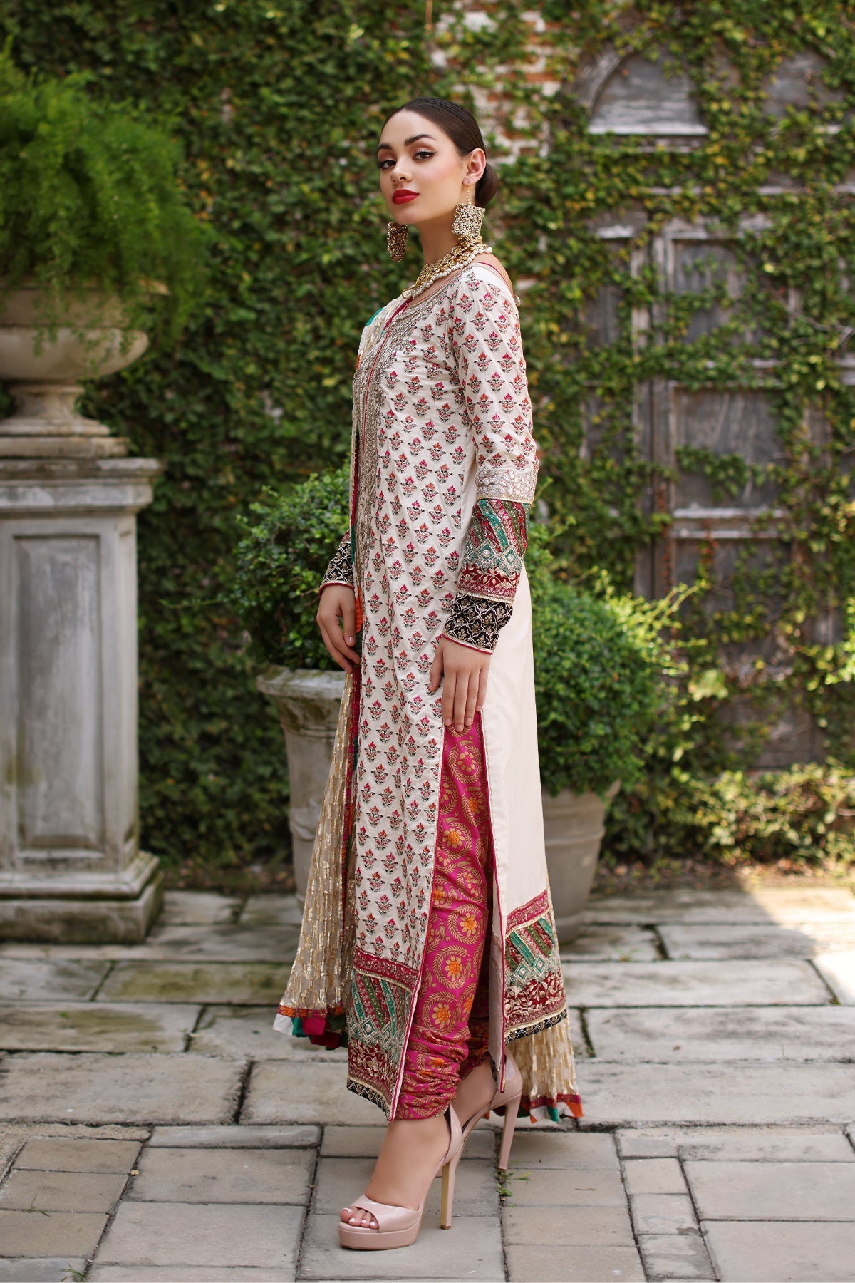 Mina Kashif | Festive Lawn | Parsa -  Mina Kashif Luxury - Original Designer Dress - House of Maryam