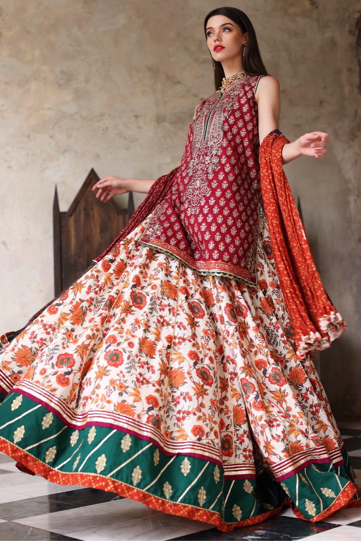 Mina Kashif | Festive Lawn | Janan -  Mina Kashif Luxury - Original Designer Dress - House of Maryam