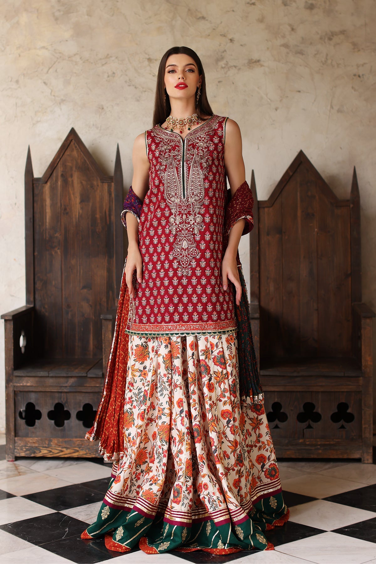 Mina Kashif | Festive Lawn | Janan -  Mina Kashif Luxury - Original Designer Dress - House of Maryam