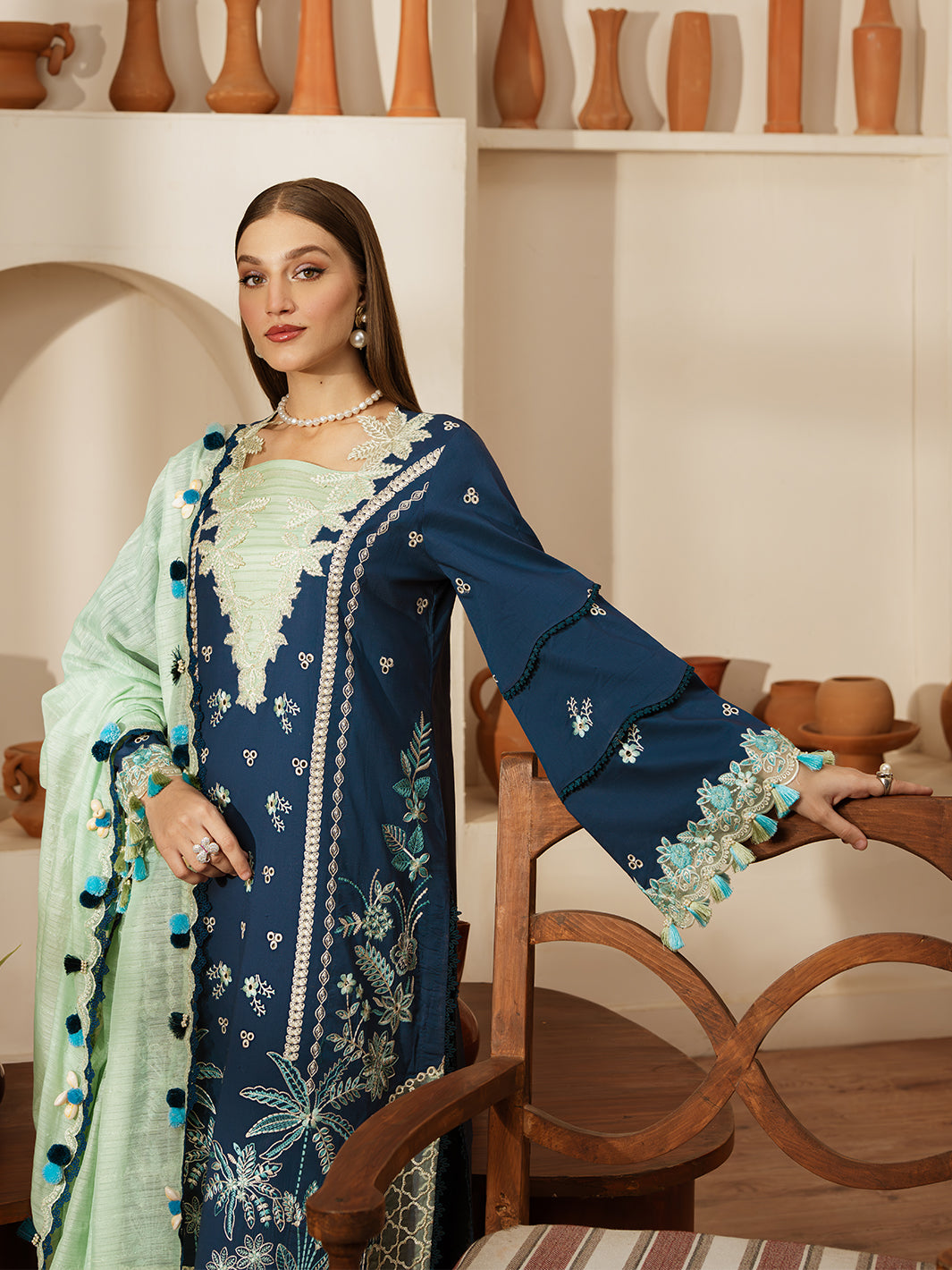 Mahnur | Florence Luxury Lawn 25 | MIRAAL -  Mahnur Ladies Clothes -  House of Maryam