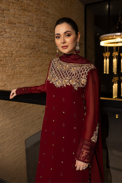 Azure | Embroidered Chiffon Collection | Mookaite -  Sobia Nazir Luxury - Original Designer Dress - House of Maryam