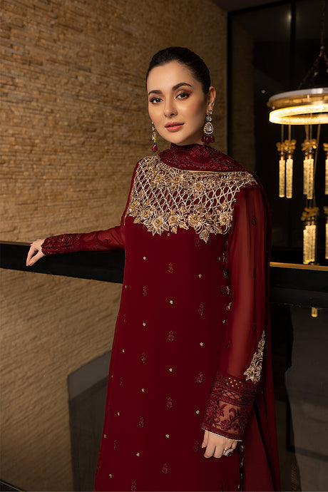 Azure | Embroidered Chiffon Collection | Mookaite by Sobia Nazir - House of Maryam