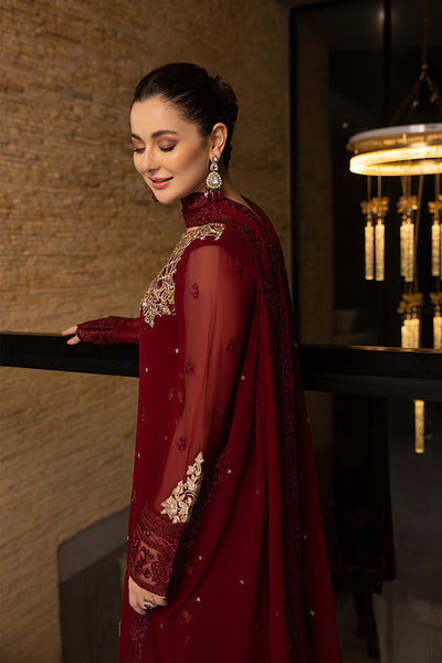 Azure | Embroidered Chiffon Collection | Mookaite -  Sobia Nazir Luxury - Original Designer Dress - House of Maryam