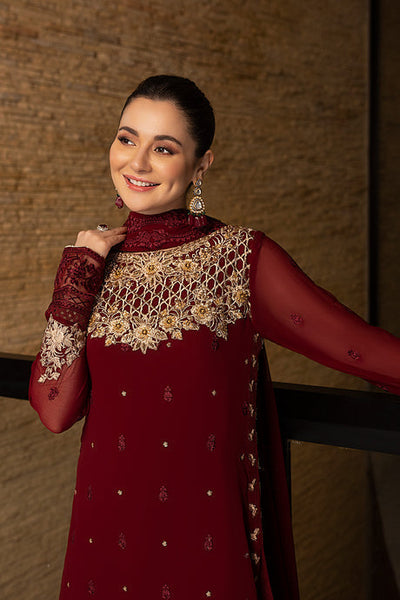 Azure | Embroidered Chiffon Collection | Mookaite -  Sobia Nazir Luxury - Original Designer Dress - House of Maryam
