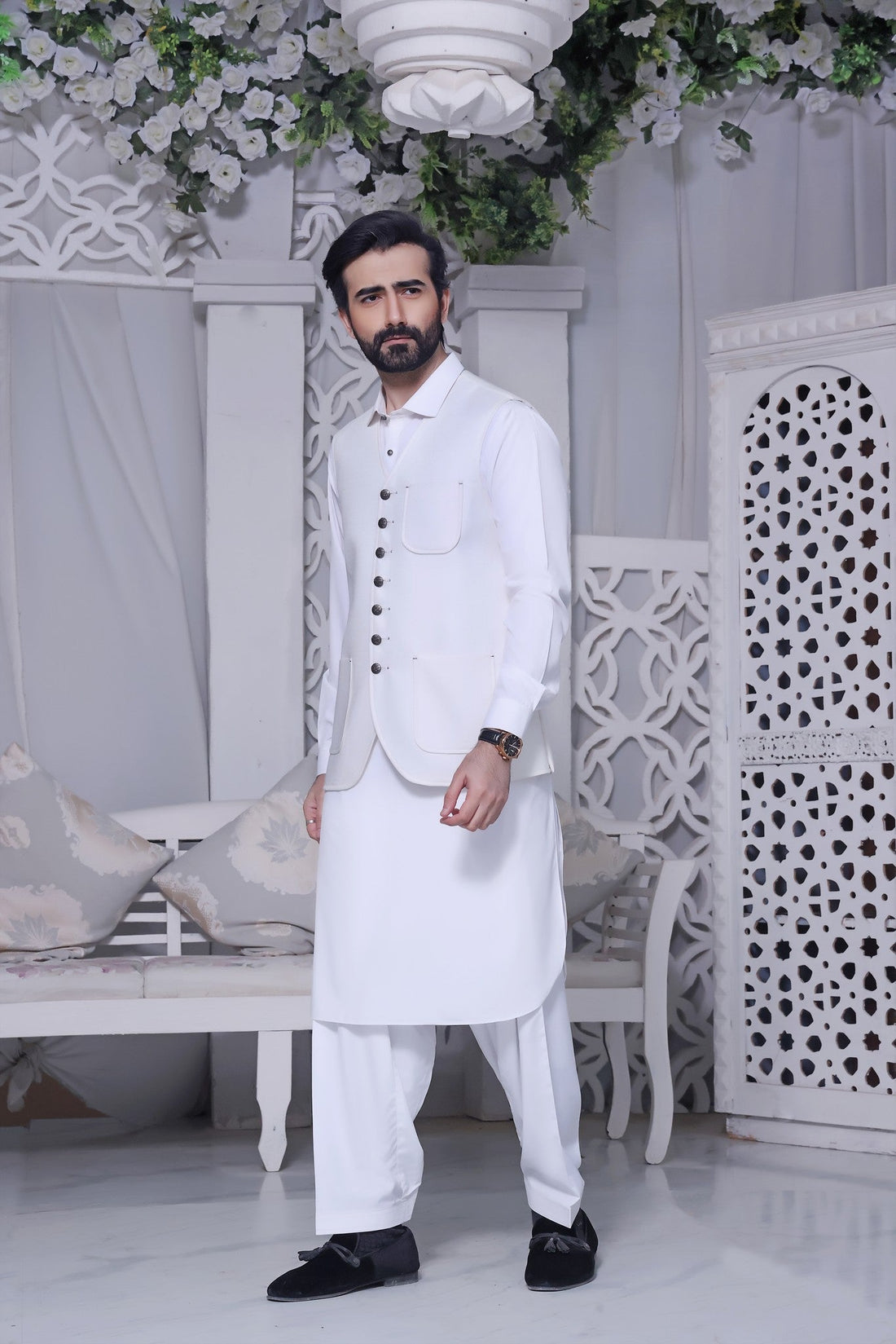 TGM | Men Fancy Wedding | Moon White (3 Piece)