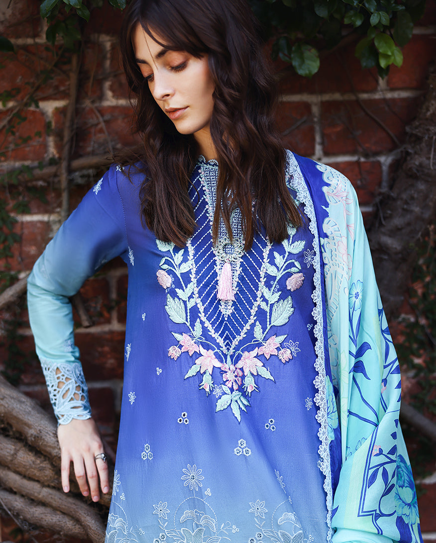 Mushq | Solace Ombre Chikankari | Moonlit Ease, image 4