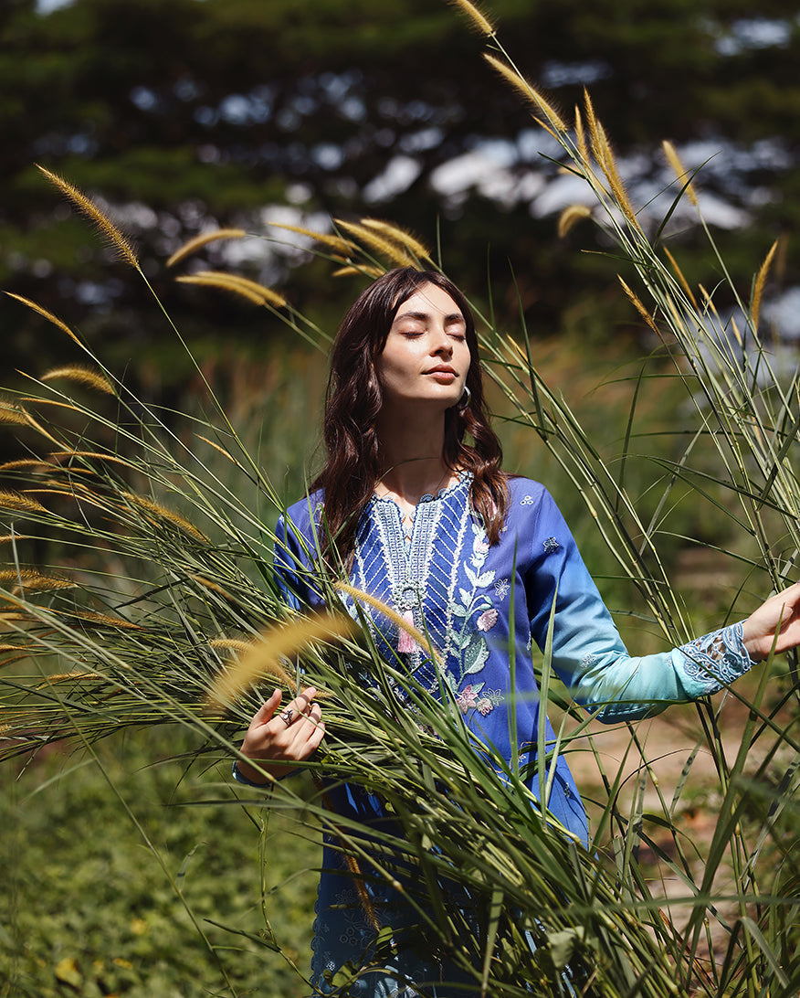 Mushq | Solace Ombre Chikankari | Moonlit Ease, image 5