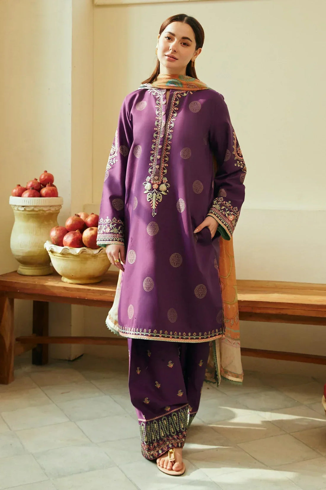 Zara Shahjahan | Coco Lawn 24 | MORNI-9A -  Zara Shahjahan Luxury -  House of Maryam