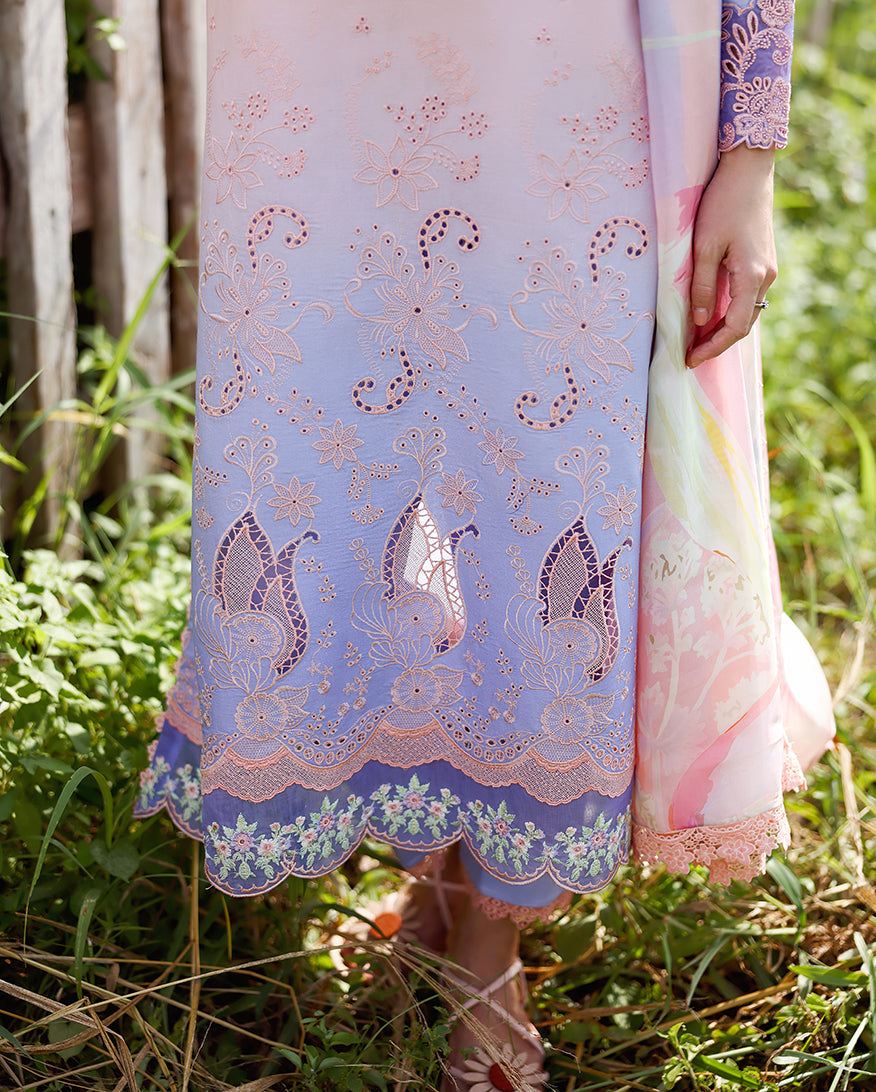 Mushq | Solace Ombre Chikankari | Morning Veil, image 5