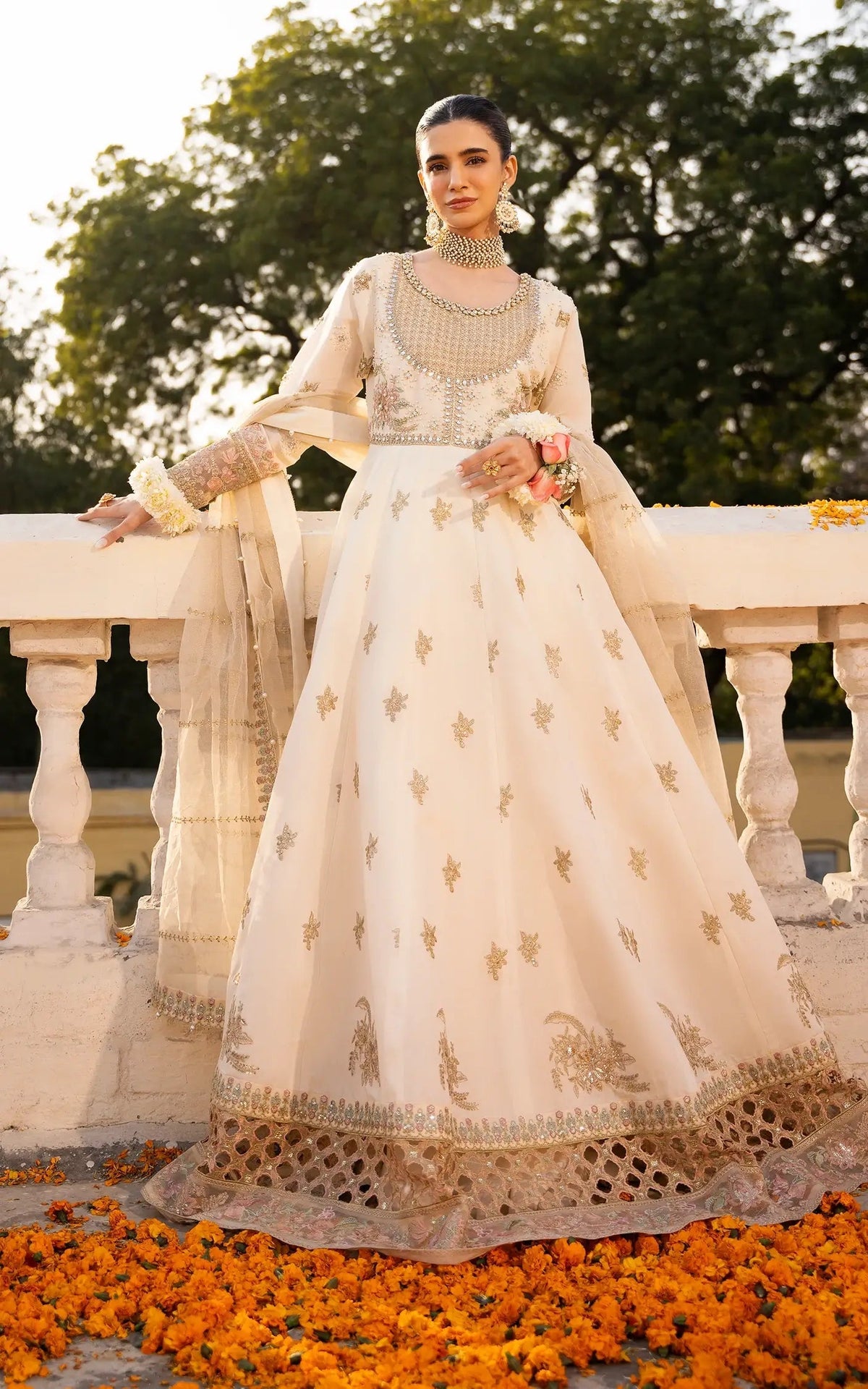 Asifa and Nabeel | Sunehri Eid 25 | Motia-(SEF25-08) -  Asifa and Nabeel Ladies Clothes - Original Designer Dress - House of Maryam