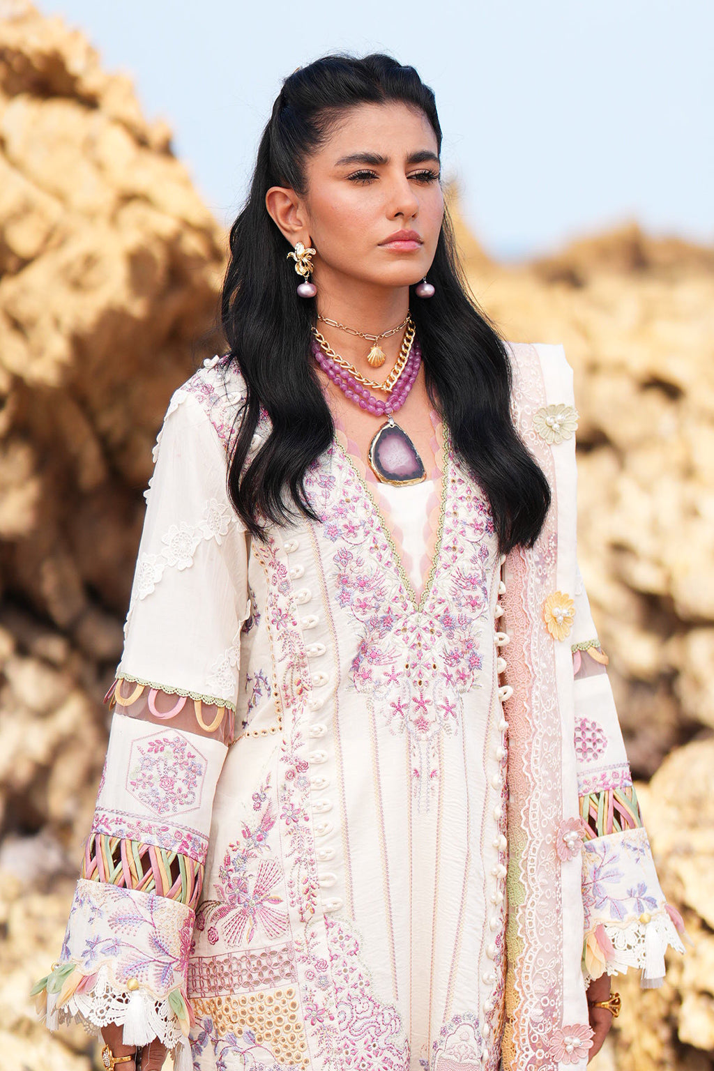 AJR Couture | Dastan Luxury Lawn 25 | Muse -  AJR Couture Ladies Clothes - Original Designer Dress - House of Maryam