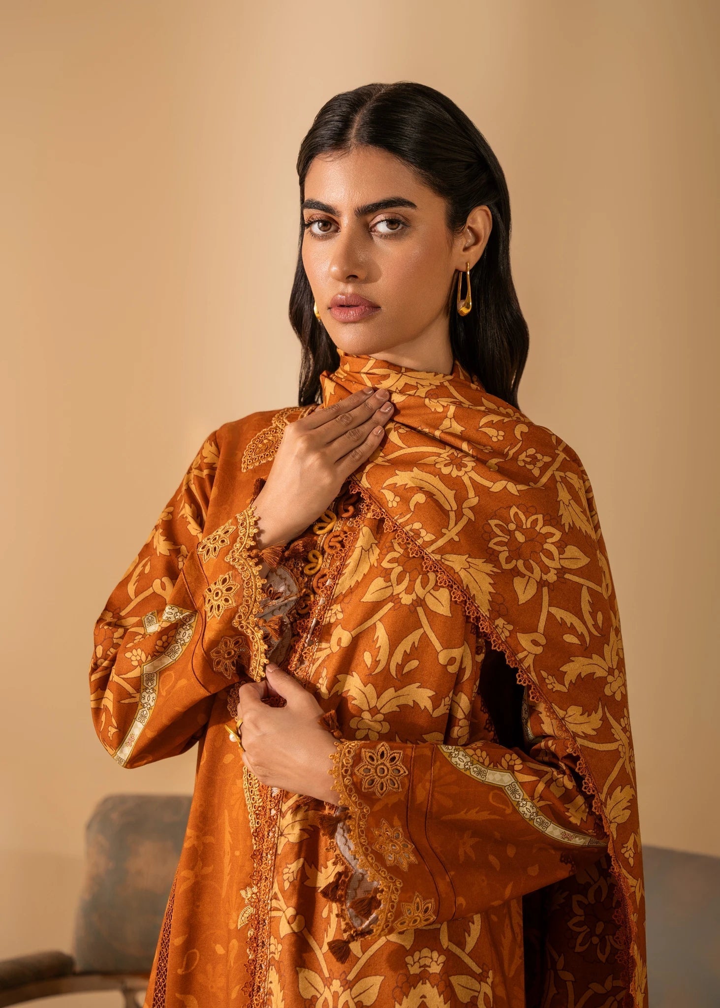 Nureh | Shades of Winter | LEILANI (AZ-04) by Designer Nureh - House of Maryam - Pakistani Designer Ethnic Wear in {{ shop.shopifyCountryName }}