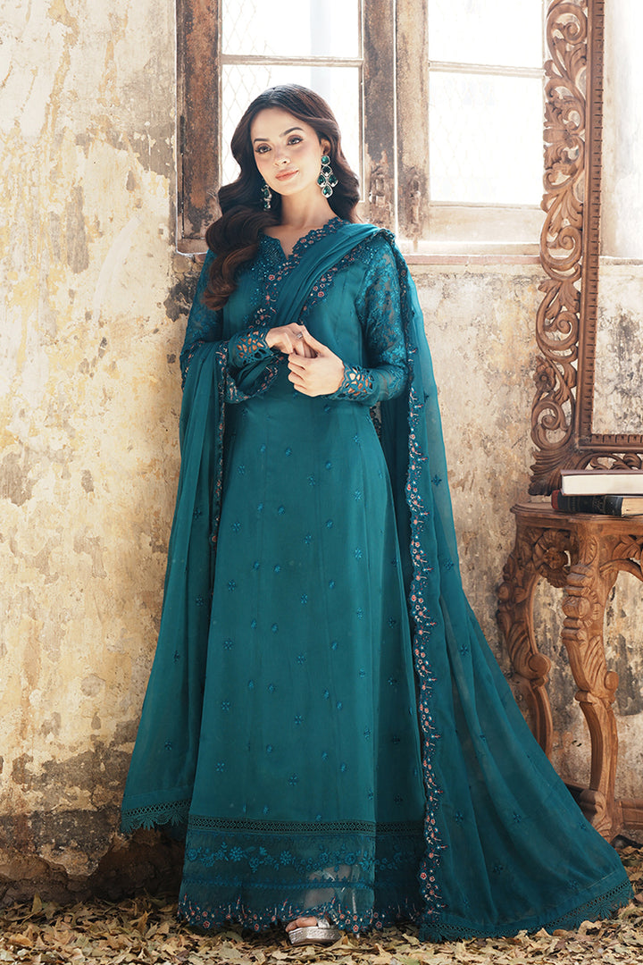 Azure | Ensembles Embroidered Formals | Mystic Teal -  Azure Ladies Clothes - Original Designer Dress - House of Maryam