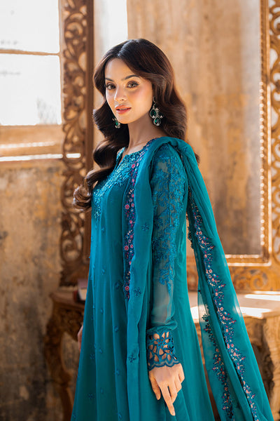 Azure | Ensembles Embroidered Formals | Mystic Teal -  Azure Ladies Clothes - Original Designer Dress - House of Maryam