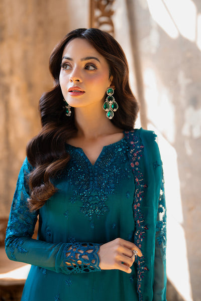 Azure | Ensembles Embroidered Formals | Mystic Teal -  Azure Ladies Clothes - Original Designer Dress - House of Maryam