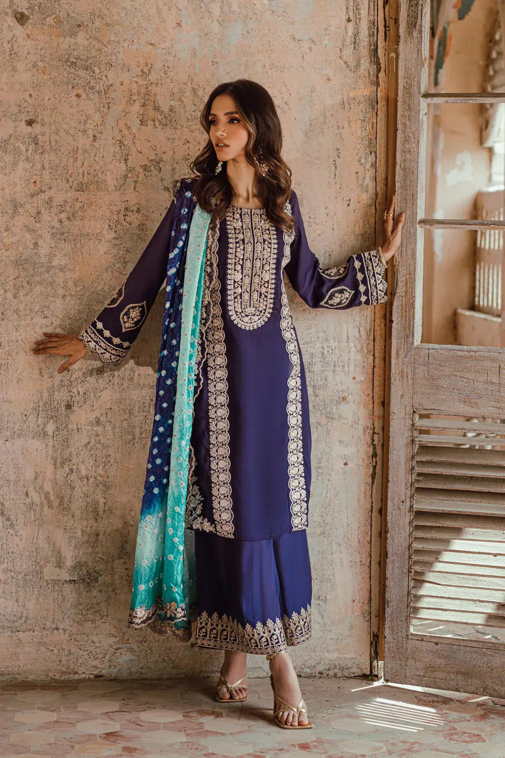 Azure | Embroidered Formals | Mystique Nova -  Azure Formal -  House of Maryam