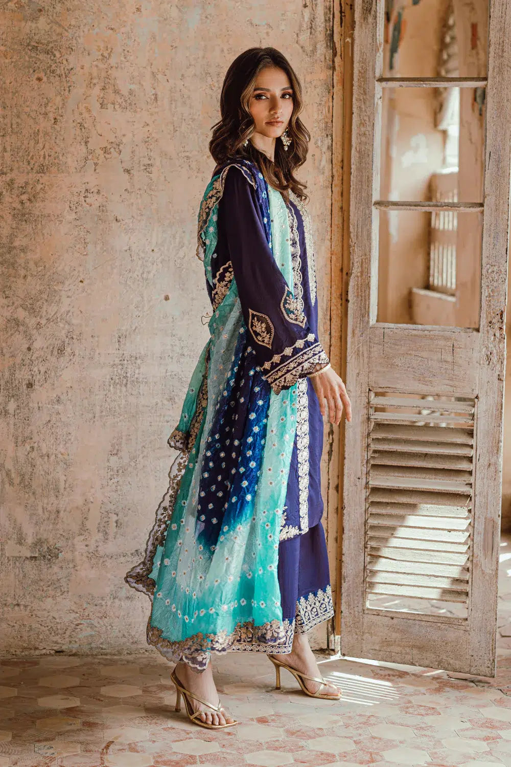 Azure | Embroidered Formals | Mystique Nova -  Azure Formal -  House of Maryam