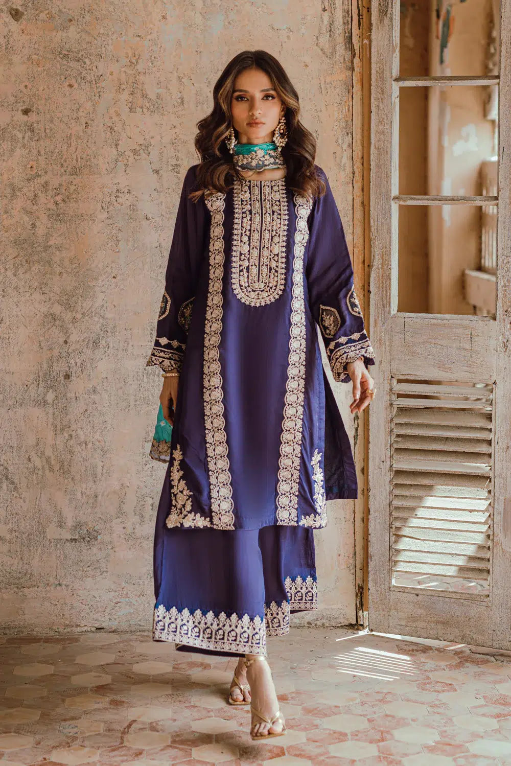 Azure | Embroidered Formals | Mystique Nova -  Azure Formal - Original Designer Dress - House of Maryam