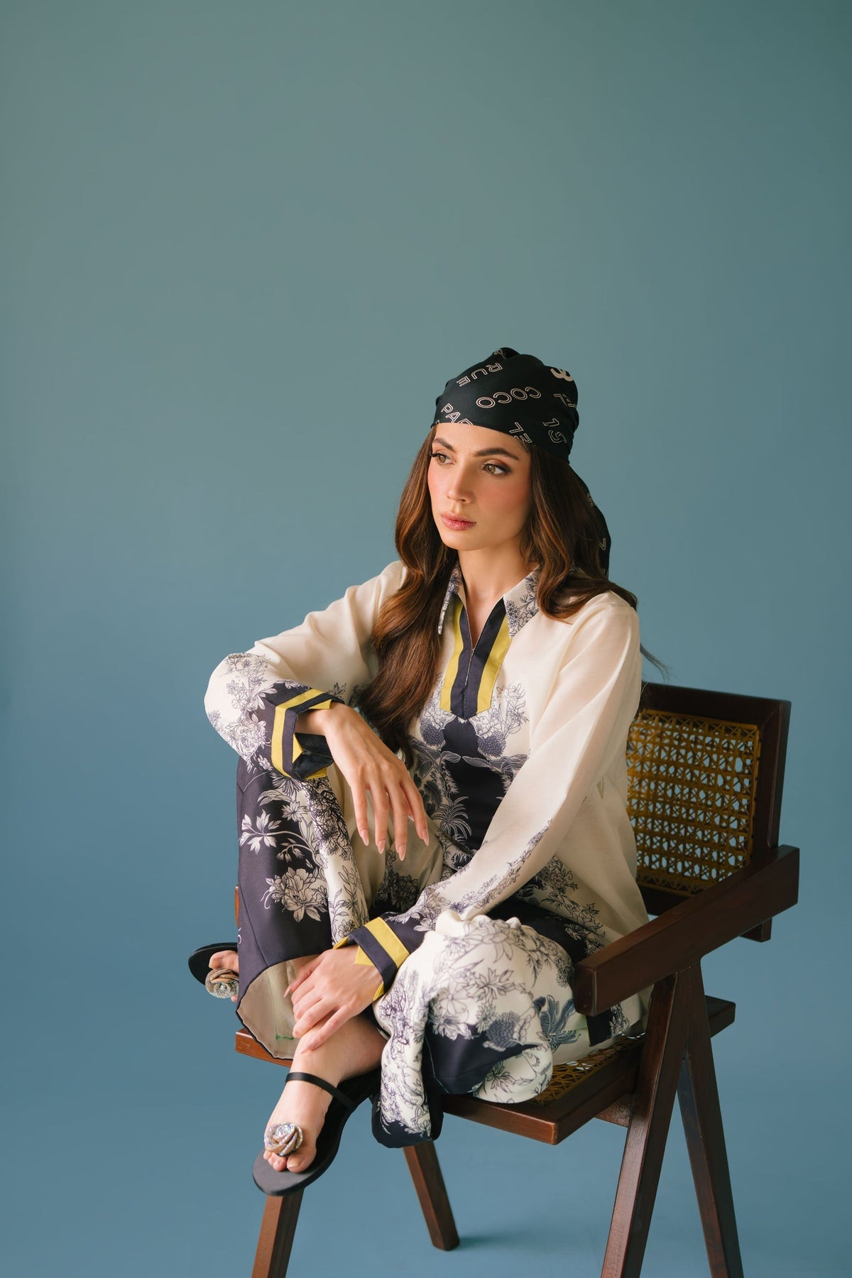 Sammy K | Lawn Pret 25 | Black Star -  Sammy K Ladies Clothes - Original Designer Dress - House of Maryam
