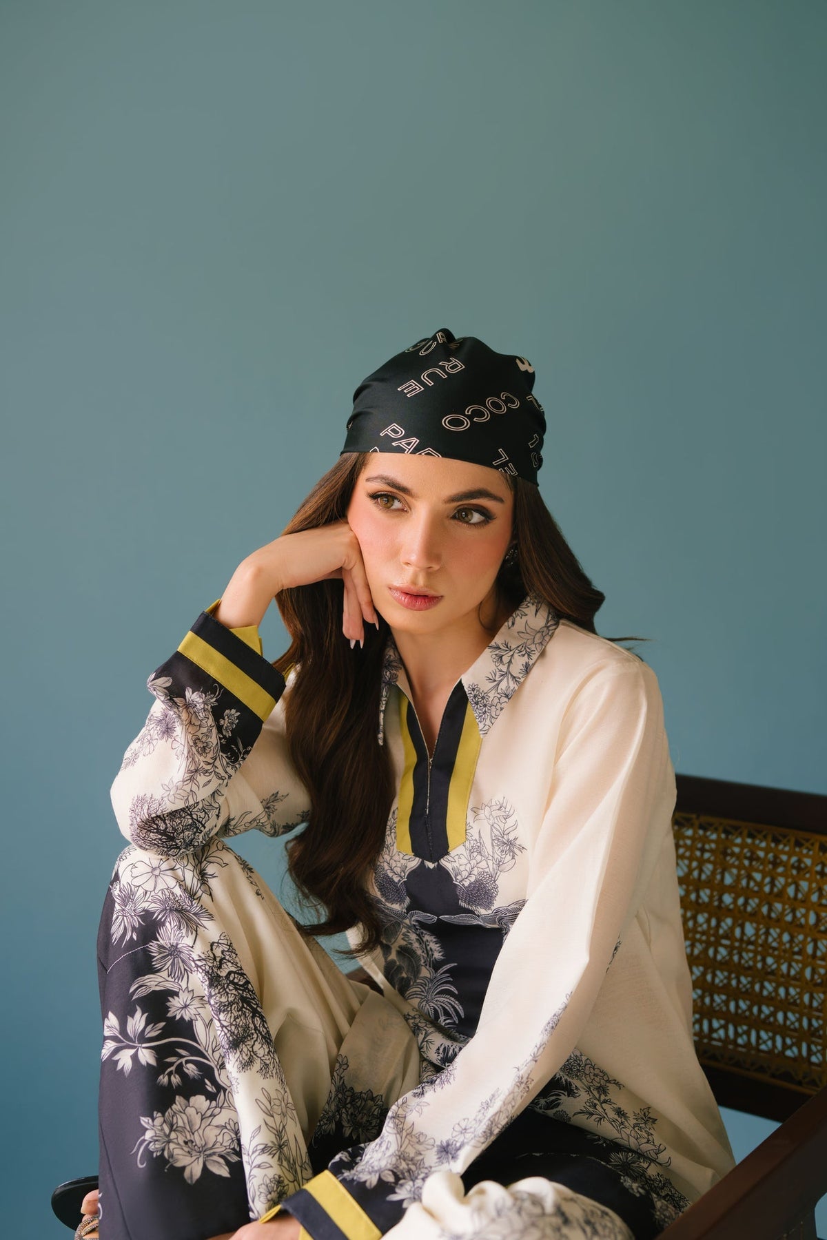 Sammy K | Lawn Pret 25 | Black Star -  Sammy K Ladies Clothes - Original Designer Dress - House of Maryam