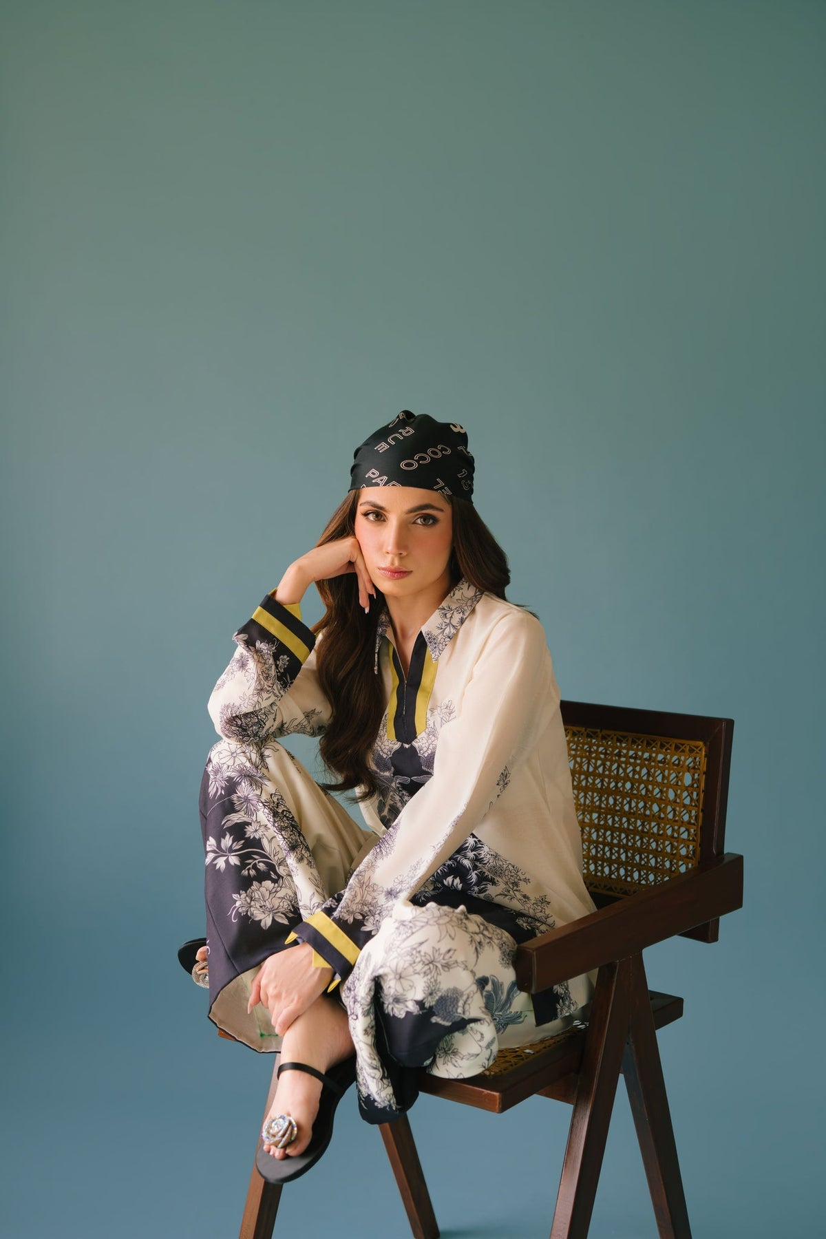Sammy K | Lawn Pret 25 | Black Star -  Sammy K Ladies Clothes - Original Designer Dress - House of Maryam
