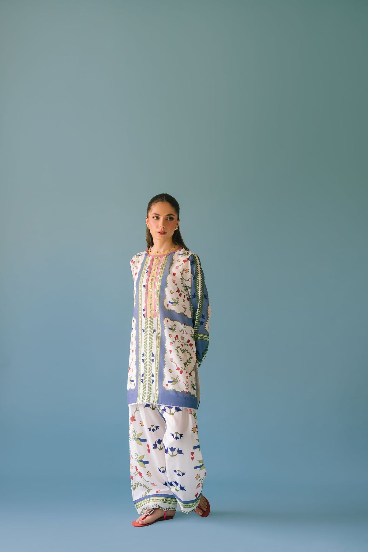 Sammy K | Lawn Pret 25 | flower bud -  Sammy K Ladies Clothes - Original Designer Dress - House of Maryam