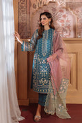 Sahar | Festive Edit Ready to Wear | Serene Teal - RTW -  Sahar Ladies Clothes -  House of Maryam