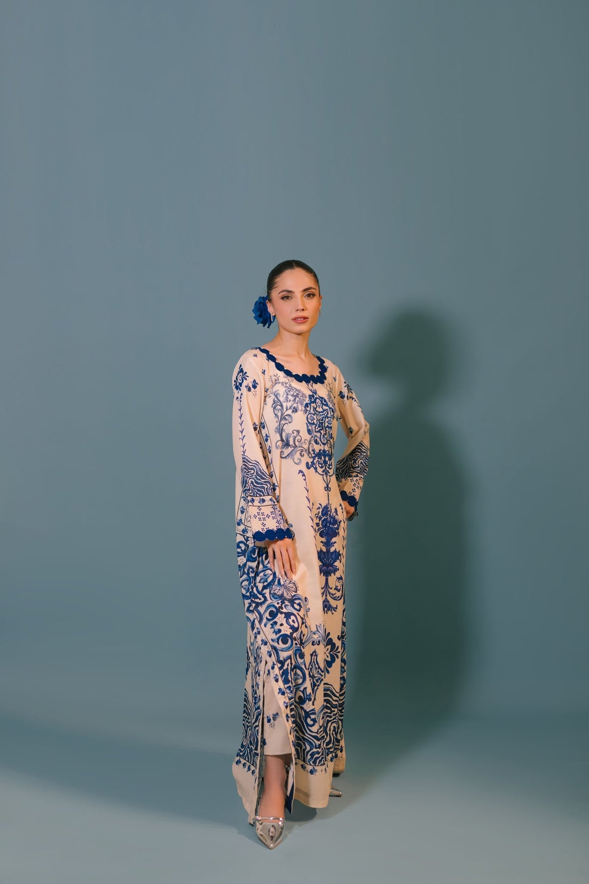 Sammy K | Lawn Pret 25 | Blue Bell -  Sammy K Ladies Clothes - Original Designer Dress - House of Maryam