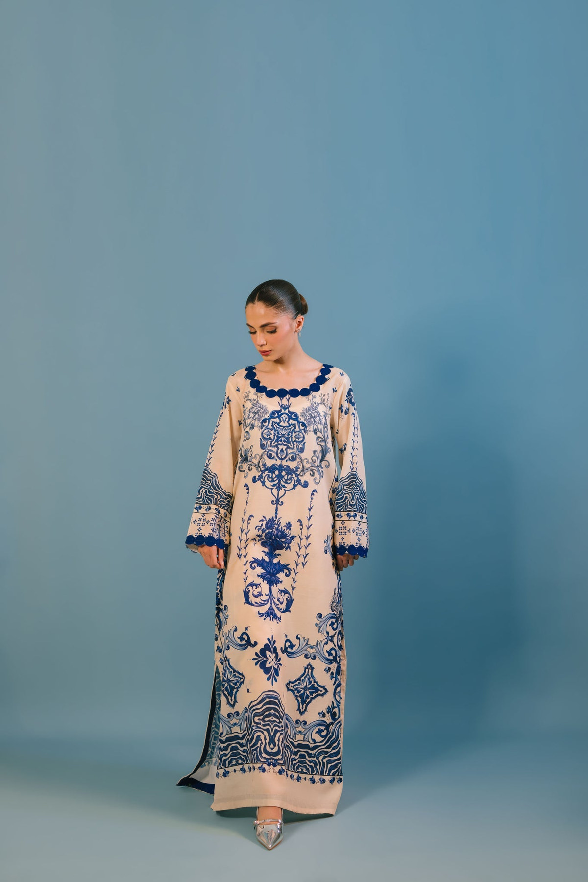 Sammy K | Lawn Pret 25 | Blue Bell -  Sammy K Ladies Clothes - Original Designer Dress - House of Maryam