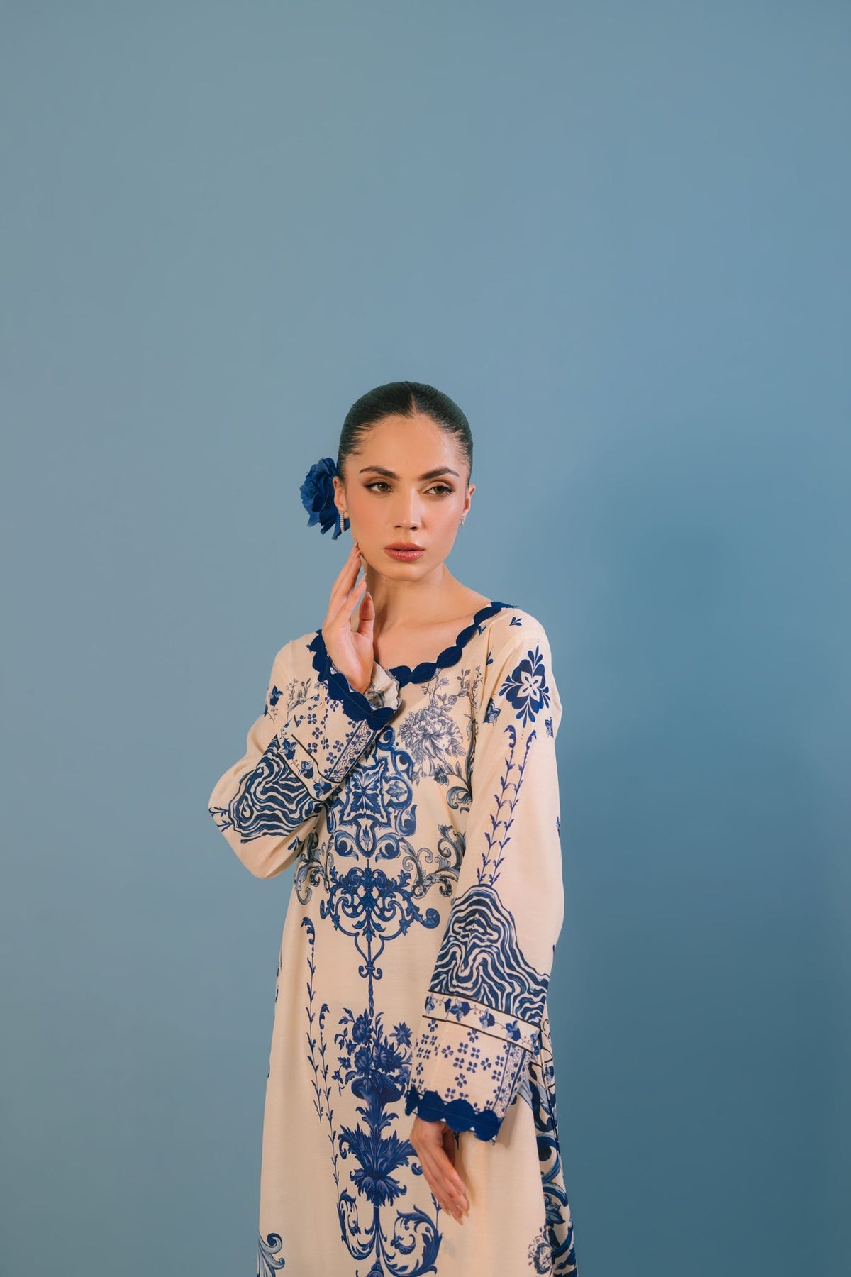 Sammy K | Lawn Pret 25 | Blue Bell -  Sammy K Ladies Clothes - Original Designer Dress - House of Maryam
