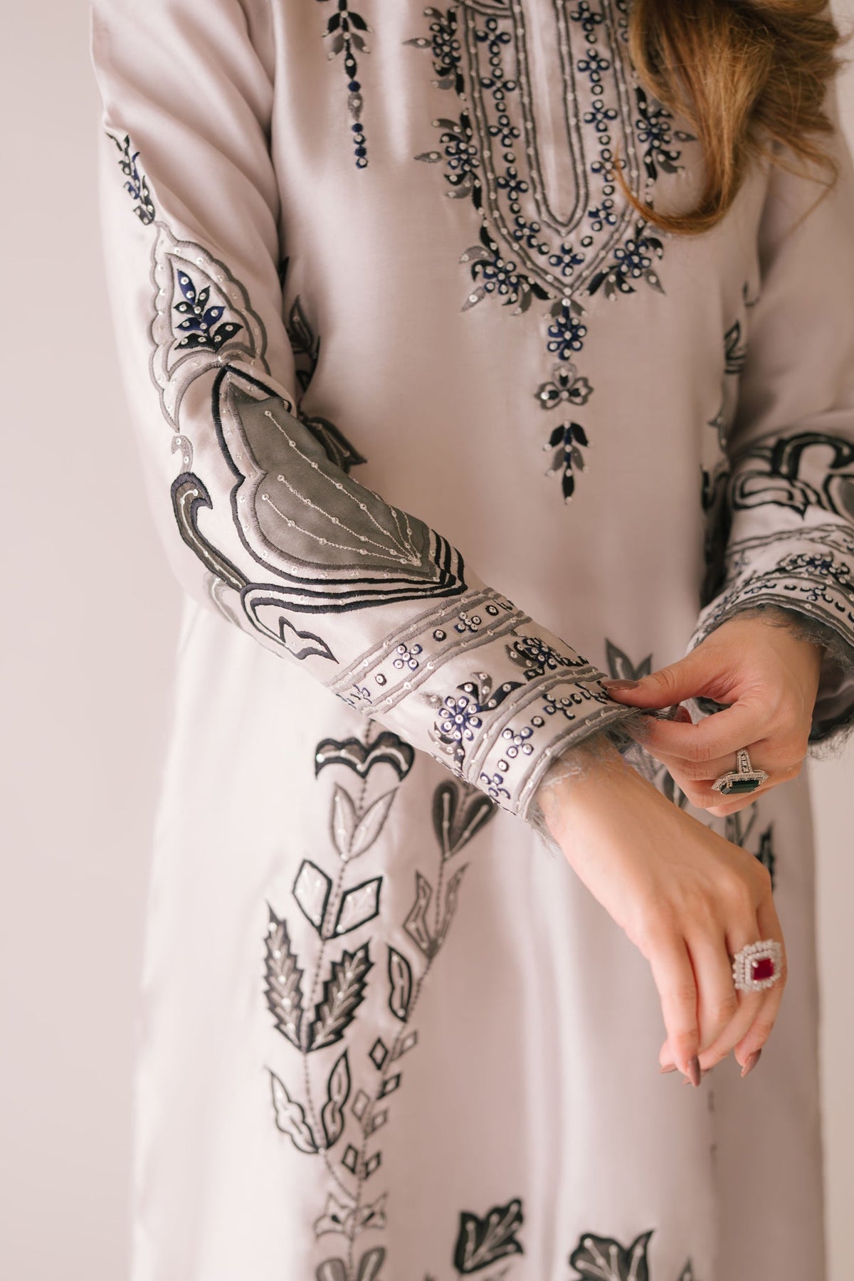 Sammy K | Aadat Festive Edition | Sea Holly -  Sammy K Ladies Clothes - Original Designer Dress - House of Maryam