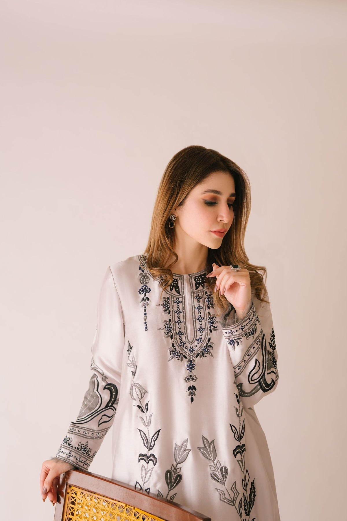 Sammy K | Aadat Festive Edition | Sea Holly -  Sammy K Ladies Clothes - Original Designer Dress - House of Maryam