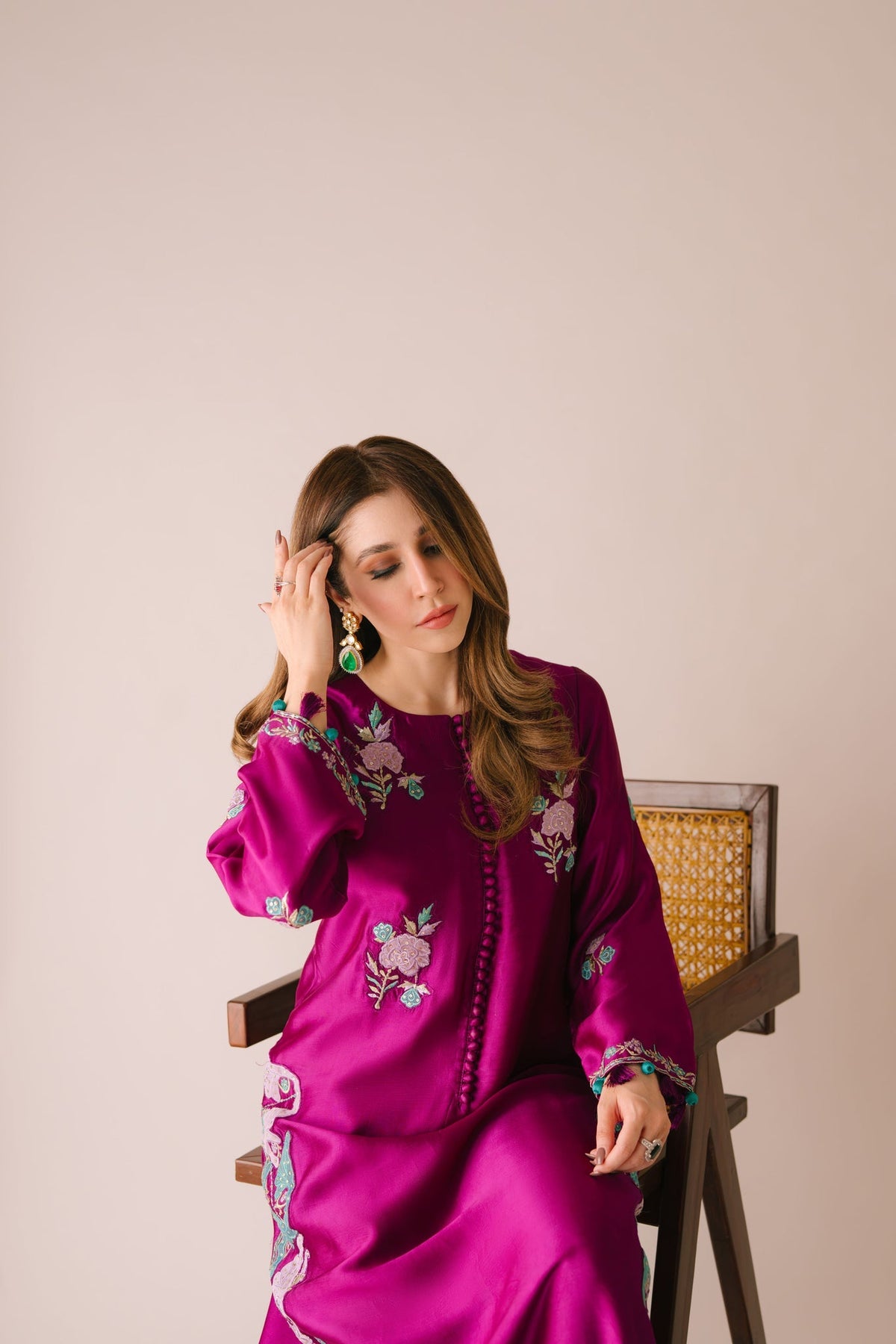 Sammy K | Aadat Festive Edition | Cyprus Vine -  Sammy K Ladies Clothes - Original Designer Dress - House of Maryam
