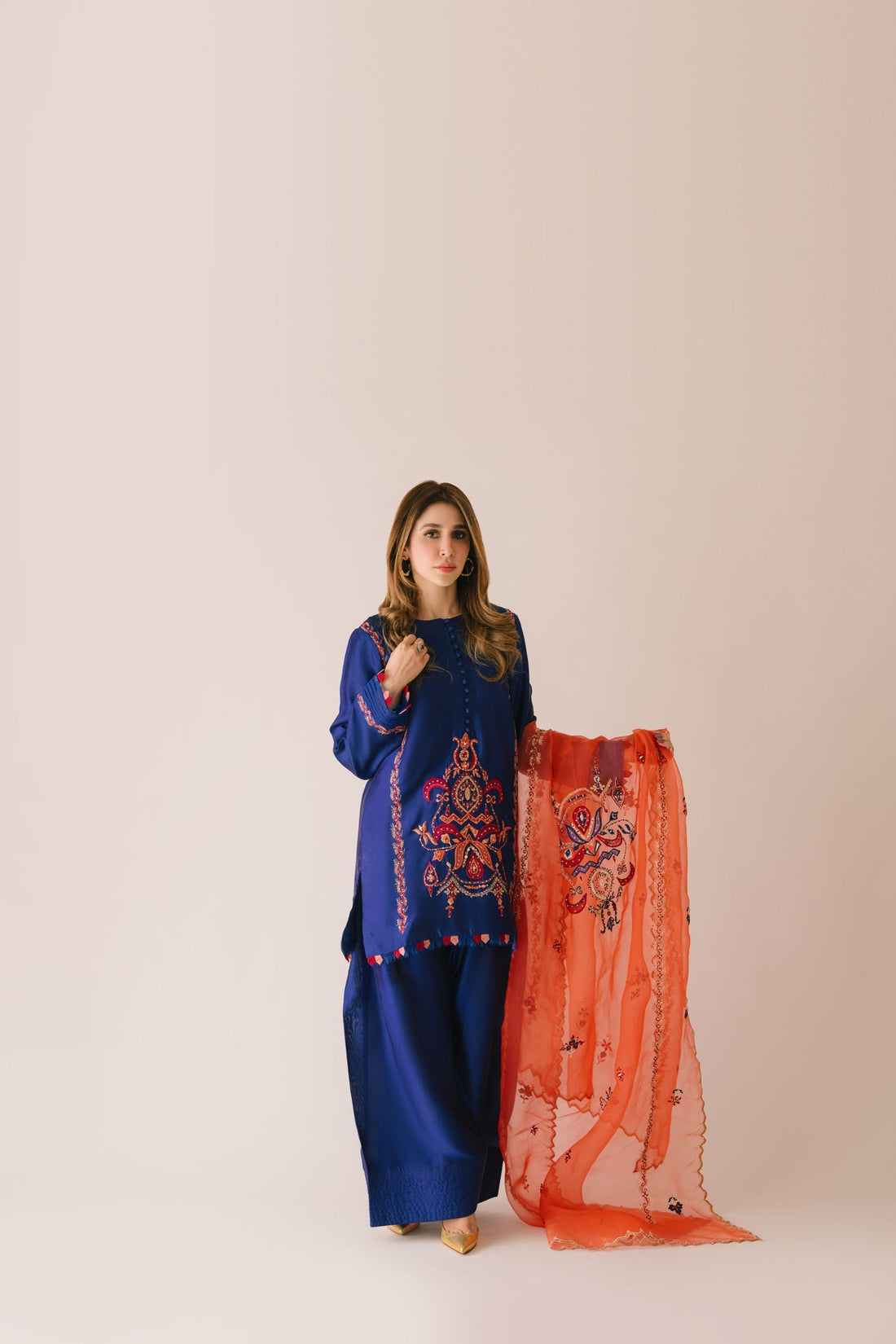 Sammy K | Aadat Festive Edition | Corn Flower -  Sammy K Ladies Clothes - Original Designer Dress - House of Maryam