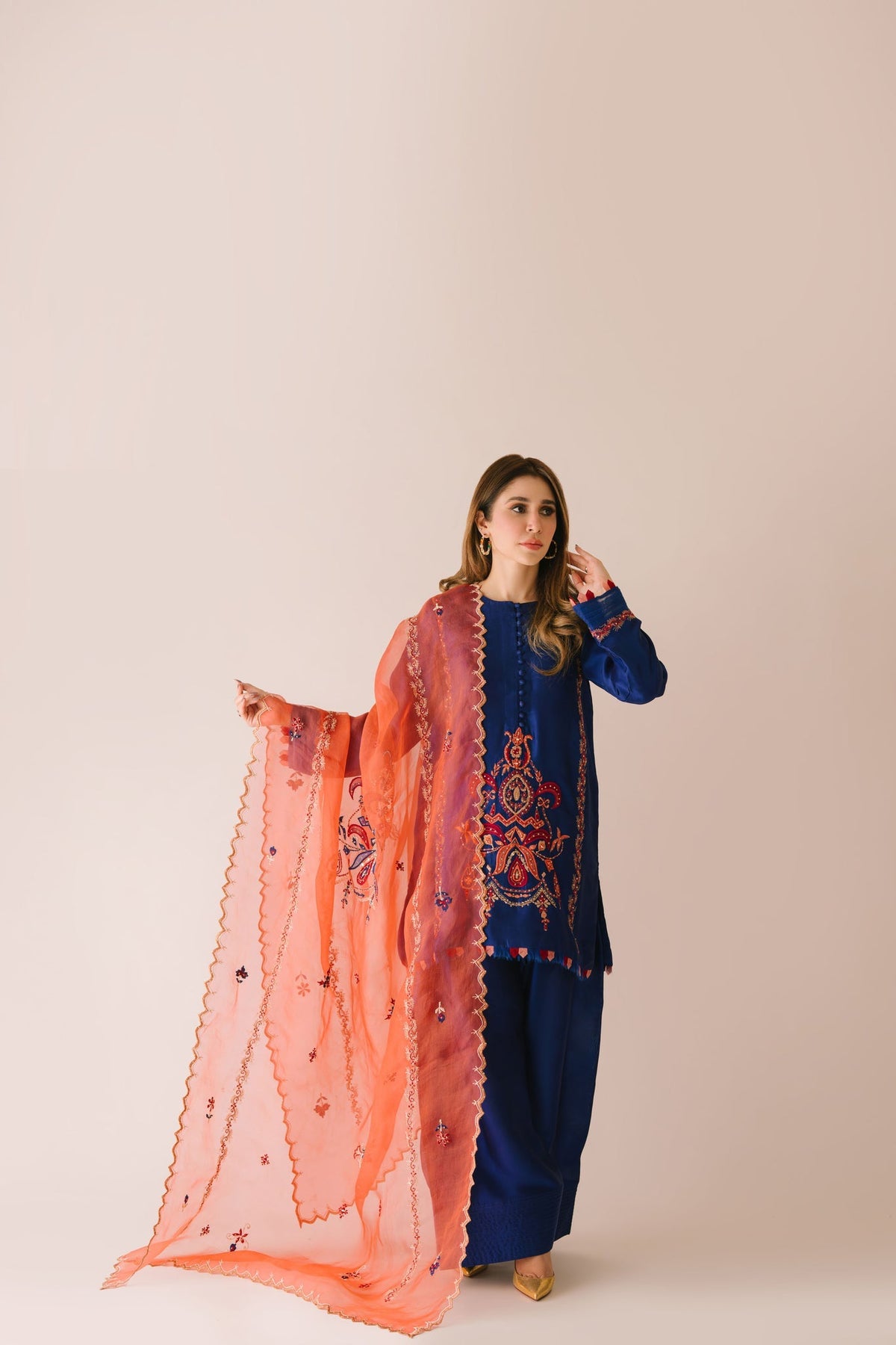 Sammy K | Aadat Festive Edition | Corn Flower -  Sammy K Ladies Clothes - Original Designer Dress - House of Maryam